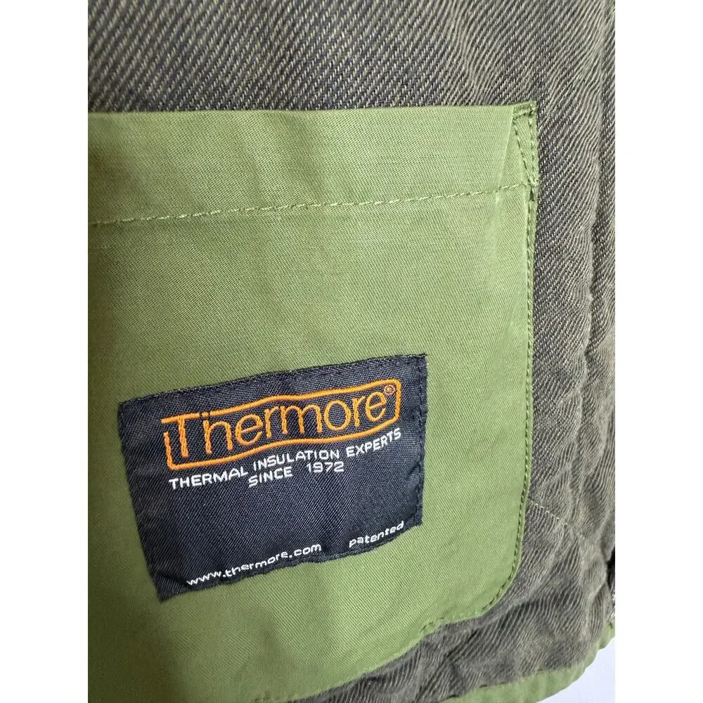 J Crew Outerwear Sussex NX-631 Quilted Jacket Mens M Olive Green Insulated Coat